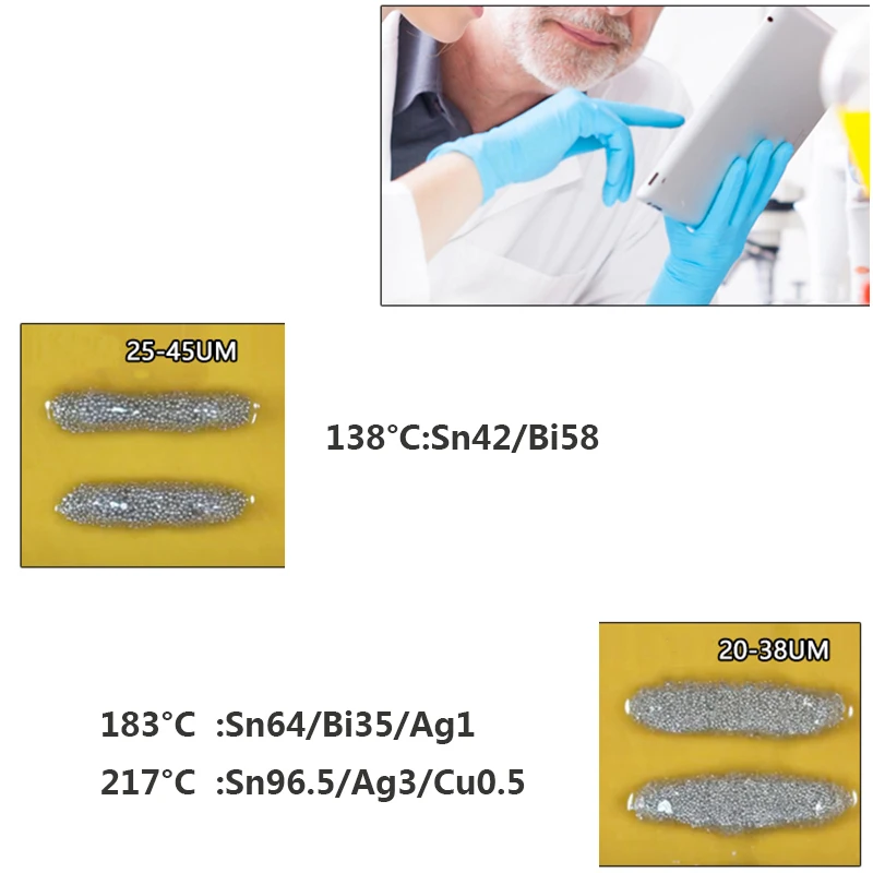 Low Temperature Lead-free smd Tin Solder Paste Flux For Soldering LED Sn42Bi58 138℃ BGA SMD PCB Repair Welding paste 30/55g