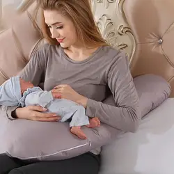 Multi-functional Nursing Pillow V-Shaped Pregnancy Pillow Woman Side Sleeping Lumbar Cushion Comfortable Solid Maternity Pillow