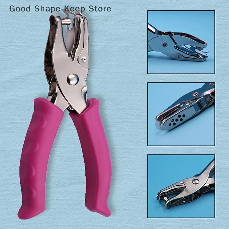 Uroczy dziurkacz ręczny w kształcie koła, wydajność 3-6 mm, do scrapbookingu, papieru, rękodzieła DIY, wykrojnik do kształtowania, perforator.