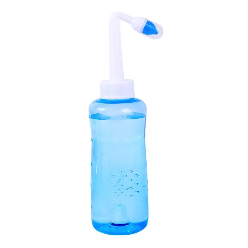 Sistema de lavado Nasal para niños y adultos, herramienta para aliviar las alergias y los senos nasales, enjuague Nasal, recortador de limpiador, 300/500ML, M8Z1