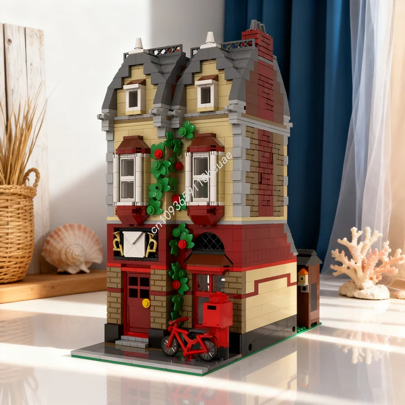1568 قطعة MOC وحدات مكتب البريد القديم وحدات نموذج اللبنات العمارة لتقوم بها بنفسك لعبة الإبداعية هدية الكريسماس الطوب الاطفال #1