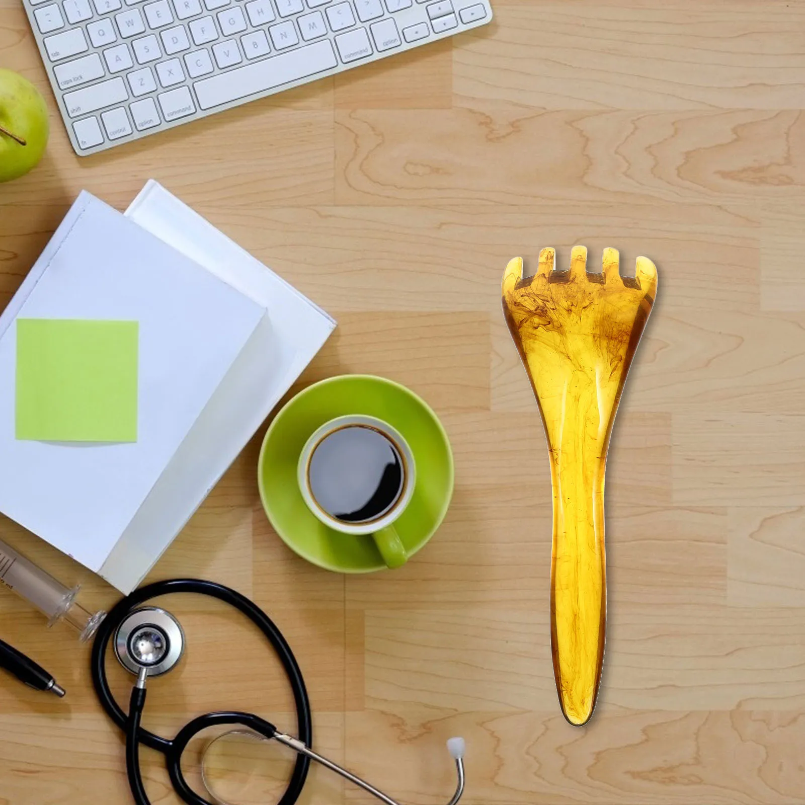 

2 шт., массажные расчески для ухода за головой из пчелиного воска, массажер для кожи головы, расслабление мышц, инструмент для соскабливания тела, массажная расческа, расческа из пчелиного воска