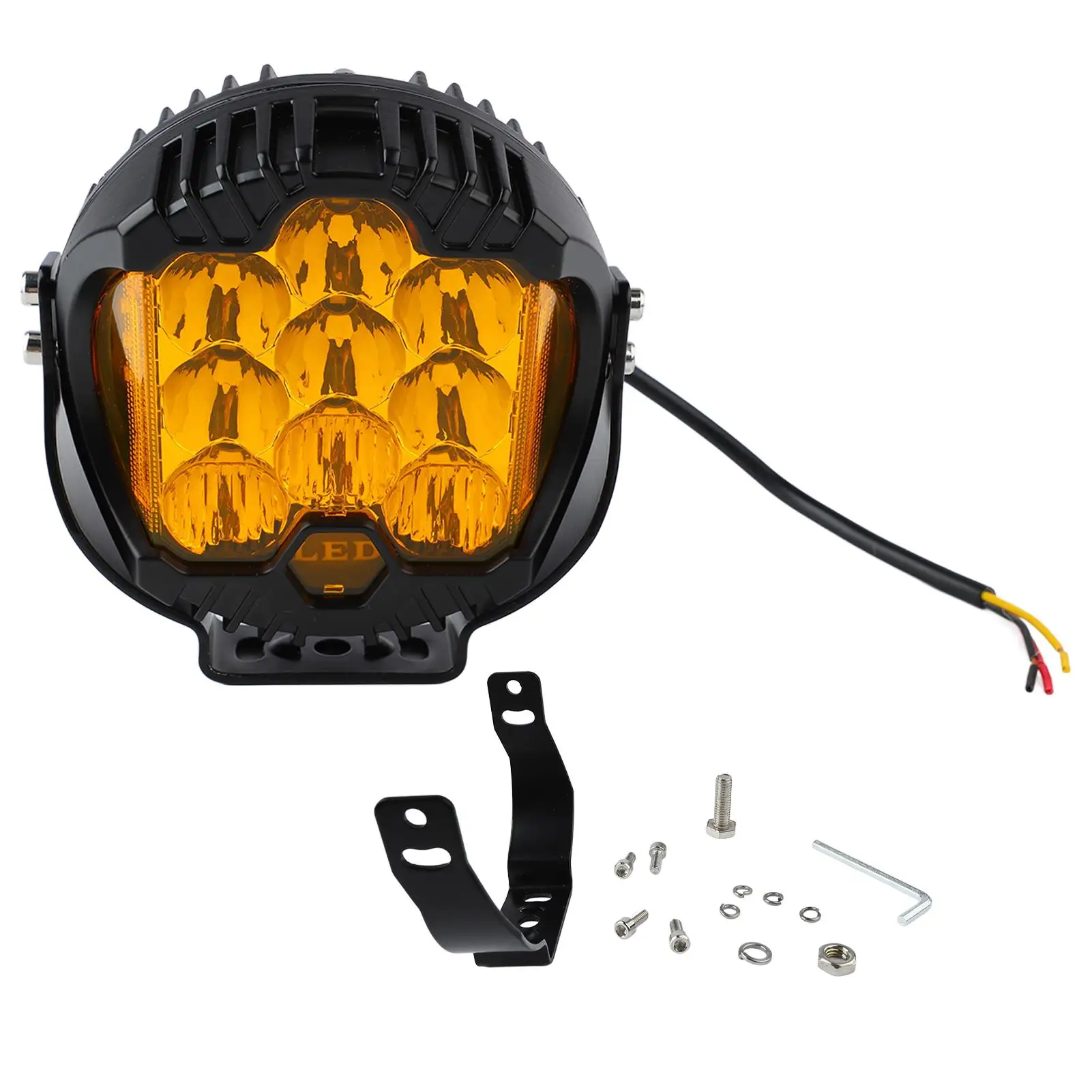 

5in Car LED Headlights Uniform Light IP67 Waterproof High Brightness 50W Strong Power Working Lamp for Jeep