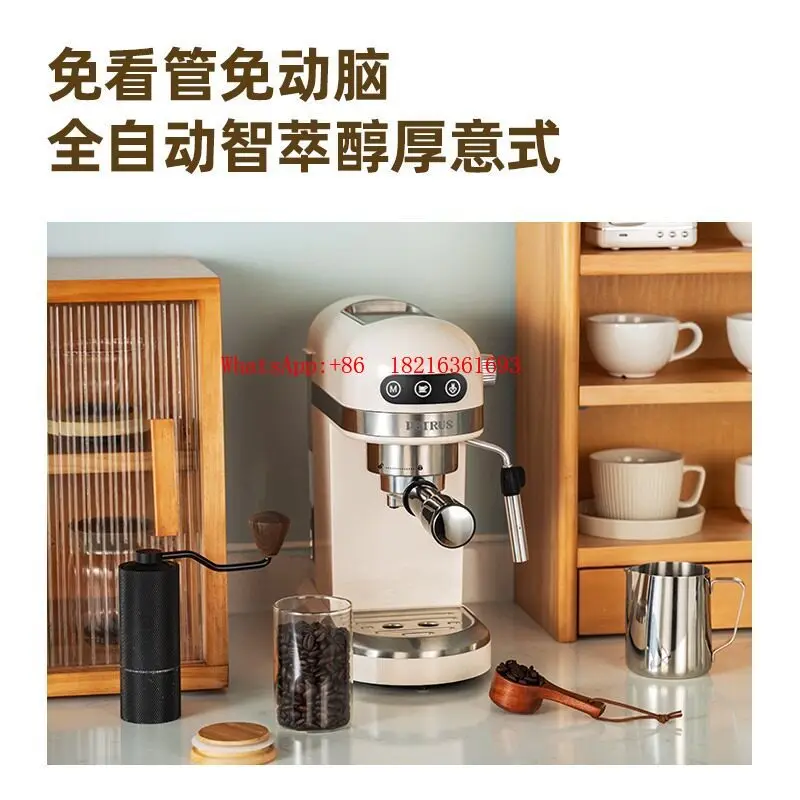 2026NEW PE3366 Italian Coffee Machine Household Small Concentrated Semi-automatic Steam Milk Foam
