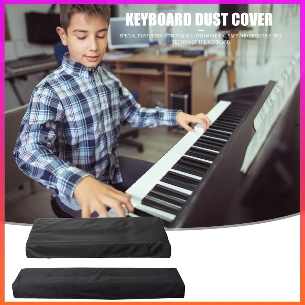 Hot Sale elektronische pianohoes Bekwame vervaardiging Sleutel Elektronische digitale pianohoes Stofdichte pianotoetsenbordhoes Zwart