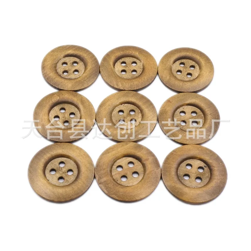 Boutons en bois de 50 mm, manteaux, pulls, boutons de couture pour la maison, 10 en paquet.