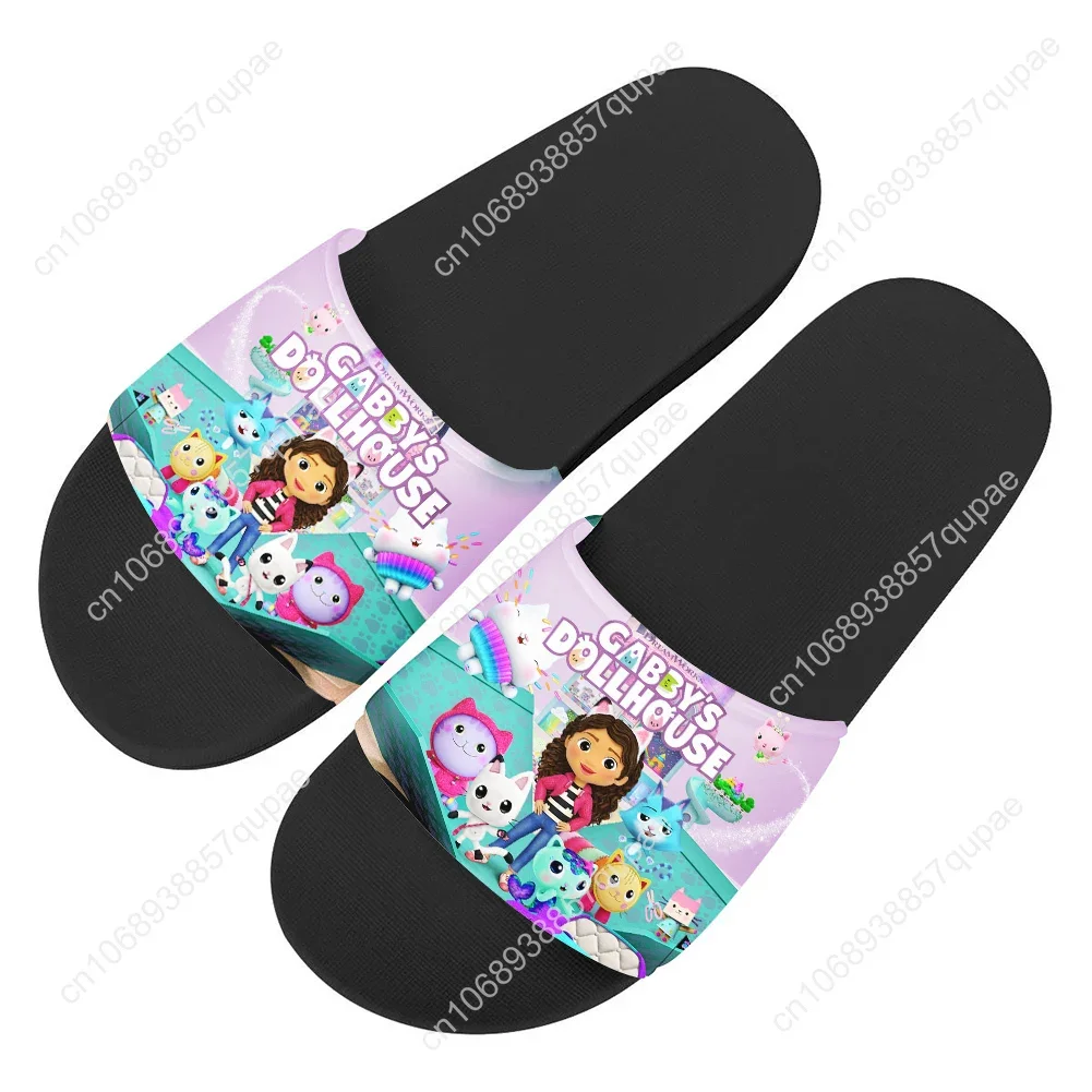 Gabbys Dollhouse Home Water Shoes Anime Cute Cartoon Men Women Teenagers Beach Pool Sandals Custom Made Summer Slipper Shoes