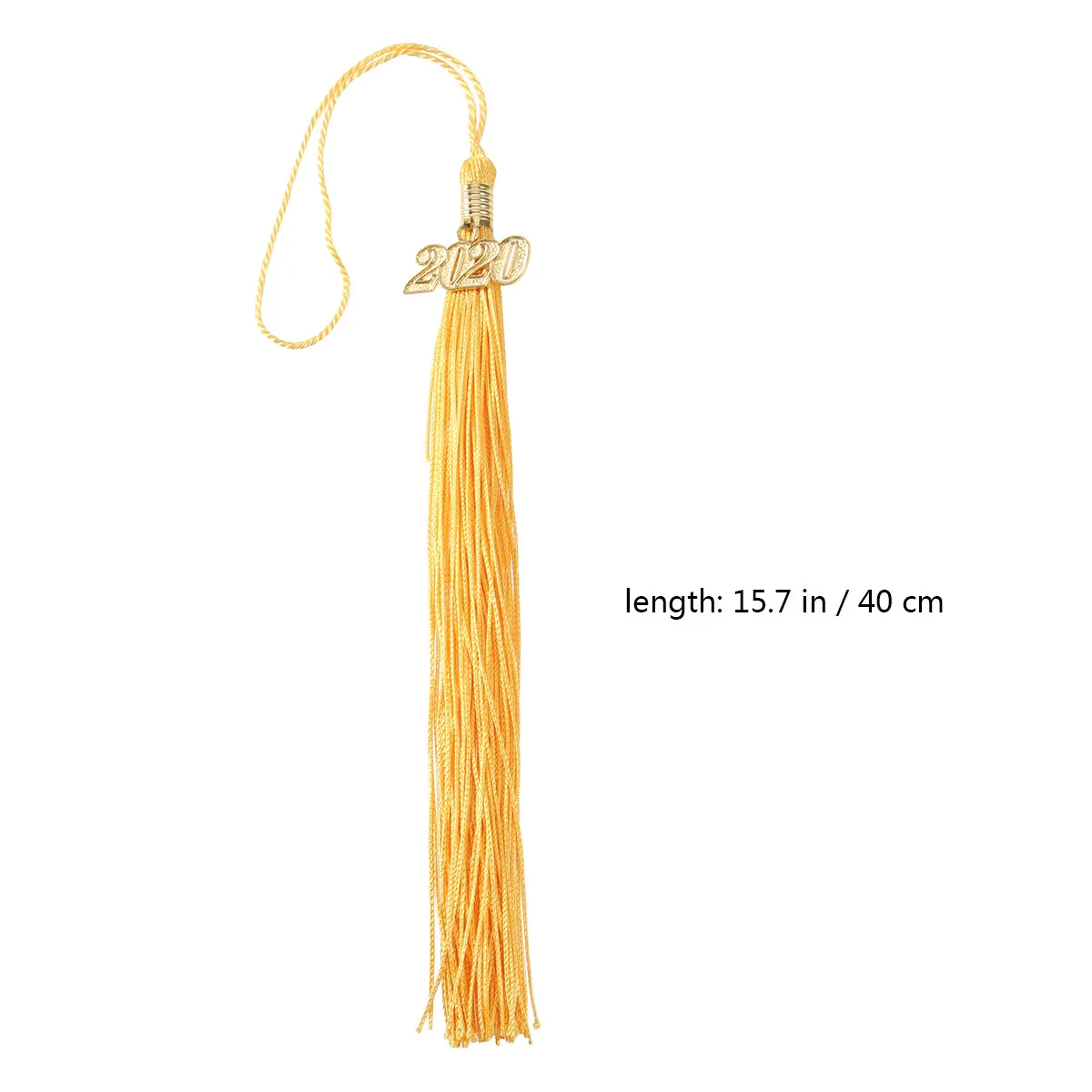 40Cm Doctor Graduation Tassel Pendant Hat Accessory Golden 2020 Year Hanging Decoration Bachelor Master Ceremony Tassel