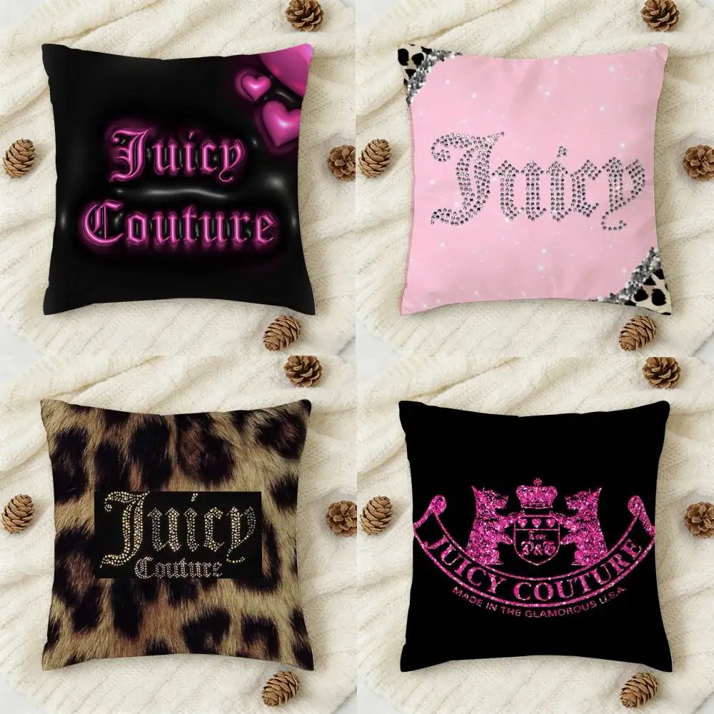 

J-JUICY C-COUTURE Double-sided Printed Square Decorative Cushion Cover for Sofa Living Room Home Decor