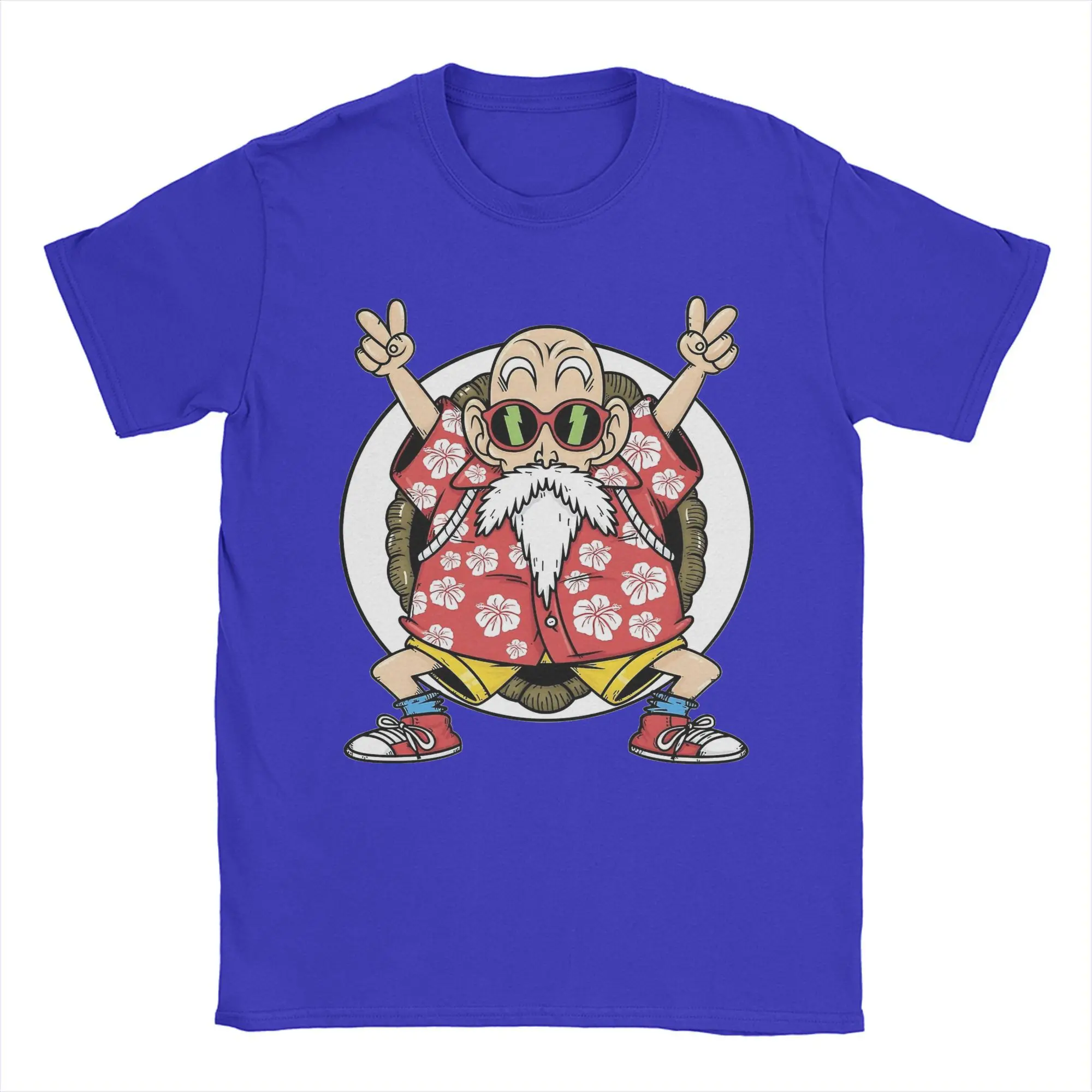 2026 Summer Dragon Ball T-Shirt 100% Cotton Master Roshi Oversized Loose Breathable Gym Streetwear Unisex Tee for Adults Kids view 3