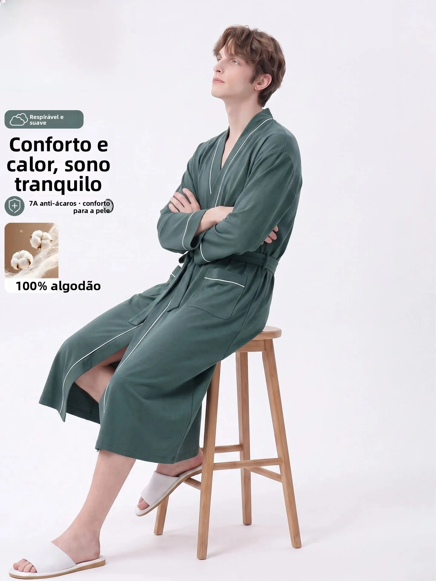 yueye-bata-de-bano-para-hombre-100-algodon-estilo-casual-largo-medio-para-otono-e-invierno-color-verde-oscuro