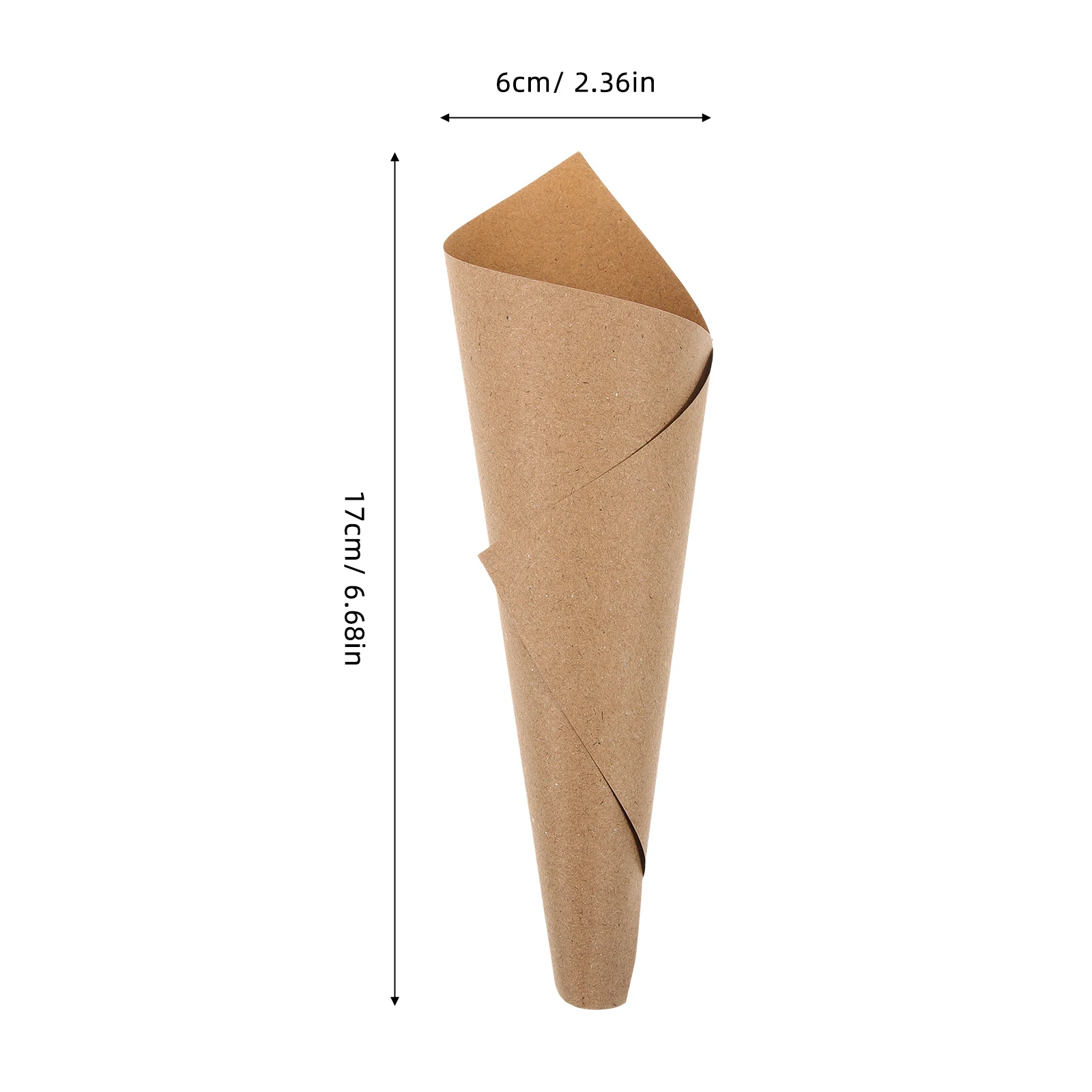 

1 set Paper Petal Cones for Crafts Confetti Wedding Party Flowers Bouquets Decorative Kraft Cones Retro Events Fillable
