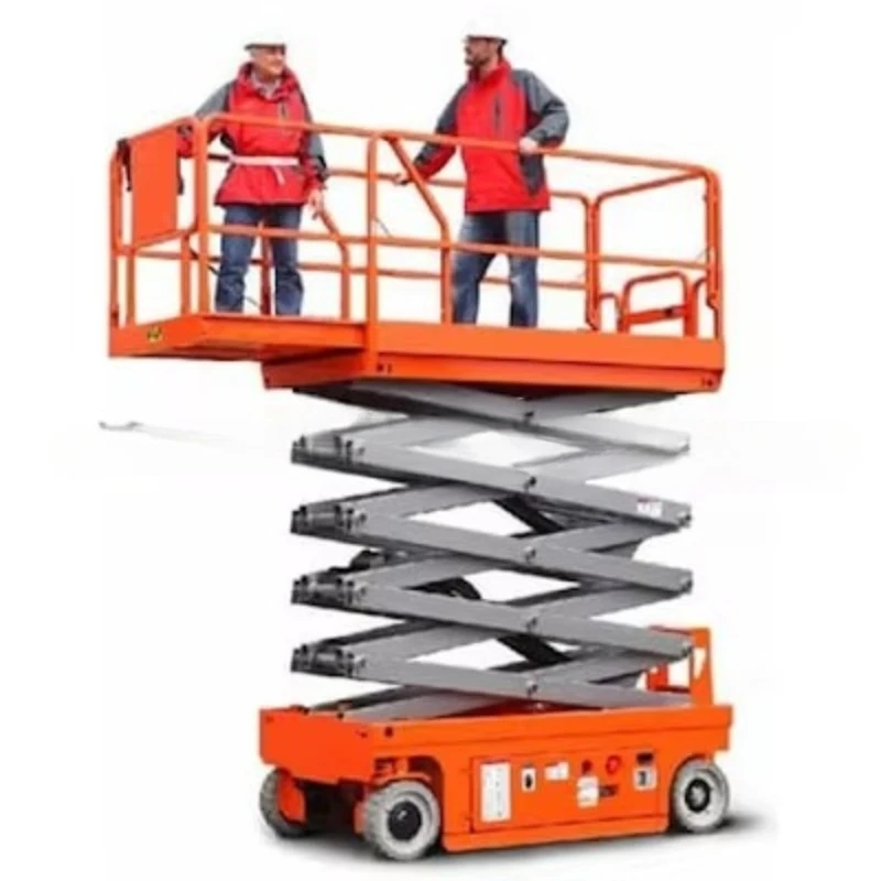 رافعة مقصية كهربائية ذاتية الدفع رافعة سقالات أوتوماتيكية هيدروليكية