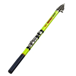 JOSBY 3.0m 2.7m 2.4 to 1.5m Carbon Fiber Rock Fishing Rod Telescopic Feeder Spinning Carp Portable Travel Ultralight White Green