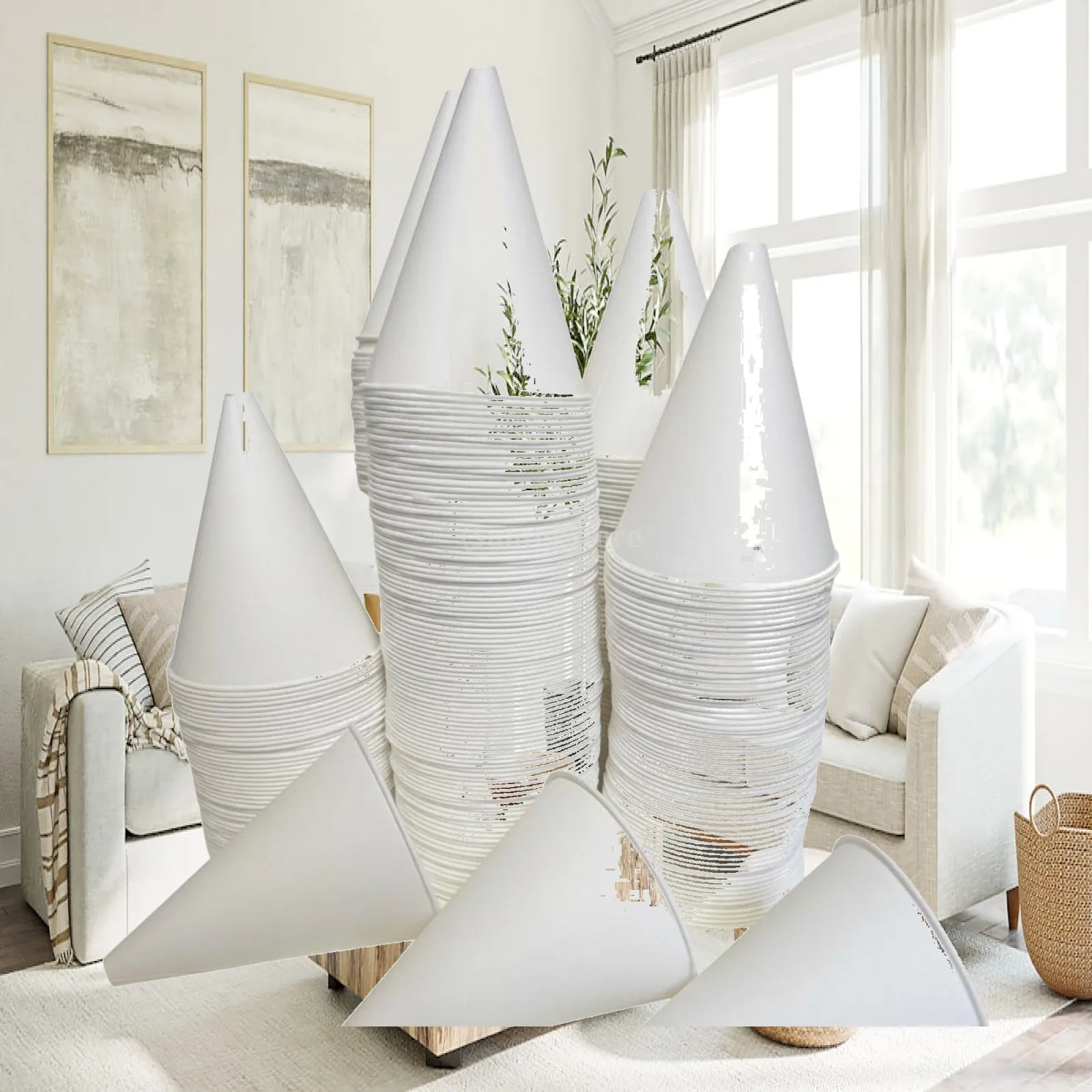 Disposable Paper Funnel No Cleanup Required Paper Cone Funnel for DIY Mechanics