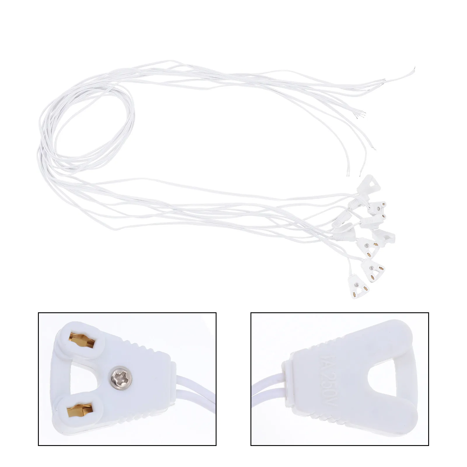 10Pcs LED Light Tube Wire T8 Connecting Cable Premium Light Tube Connection Wire for Indoor Lighting Fixture Lamp Retrofit