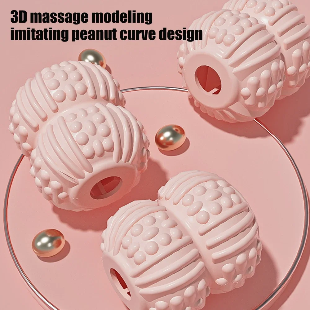 

32 Wheels Muscle Roller Massager with Circular Leg Clamps - 360 Rollers for Relax - Indoor Sports, Yoga, Bodybuilding Equipment