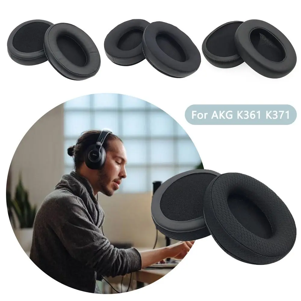 1Pair Ear Pads  for AKG K361 K371 Replacement Ear Cushion Soft Foam Earbuds Cover Earmuffs Noise-Cancelling Headphones Accessory