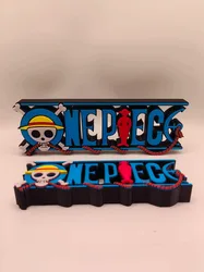Anime One Piece 3D Logo Stand Doll Signboard for ONEPICEC Action Figure Model Doll Display Prop Cosplay Exhibition Toy Gift