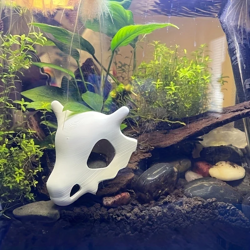 Cubone Skull Compatible with Aquarium, Reptile Fish Tank, Arachnid