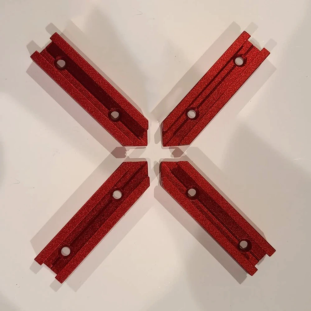 1Set T-Track Intersection Kit, For 19mm T-Track Slot Miter Track Jig For Carpentry Mitered Double Cut Profile Kit Woodworking