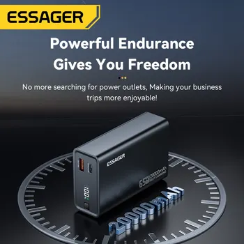 Essager 20000mAh 65W Power Bank with Fast Charging for Smartphones, Tablets, and Laptops 3