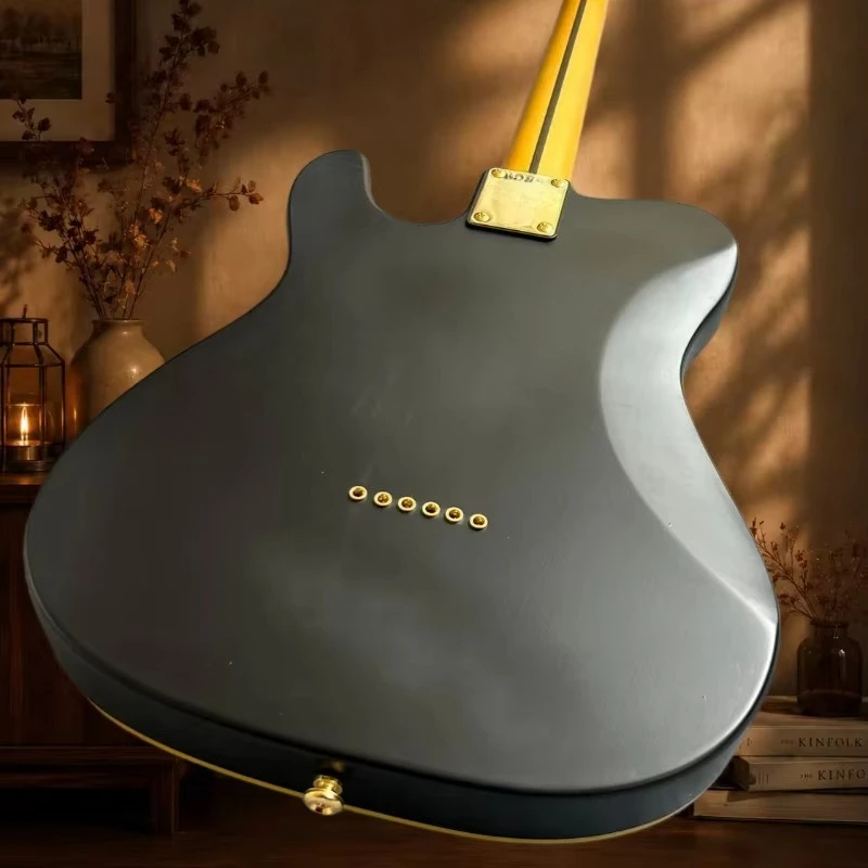2026 new  6 String Gloss Black  Cutaway Guitar S-S Pickups Gold Hardware  Country Rock Stage Guitar  615