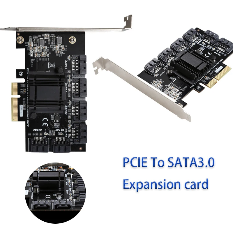 

Конвертер PCIe, игровая карта PCIE, карта PCIE в SATA, карта расширения PCIe в SATA3.0, контроллер карты PCI E Sata, переходная карта 6 Гбит/с