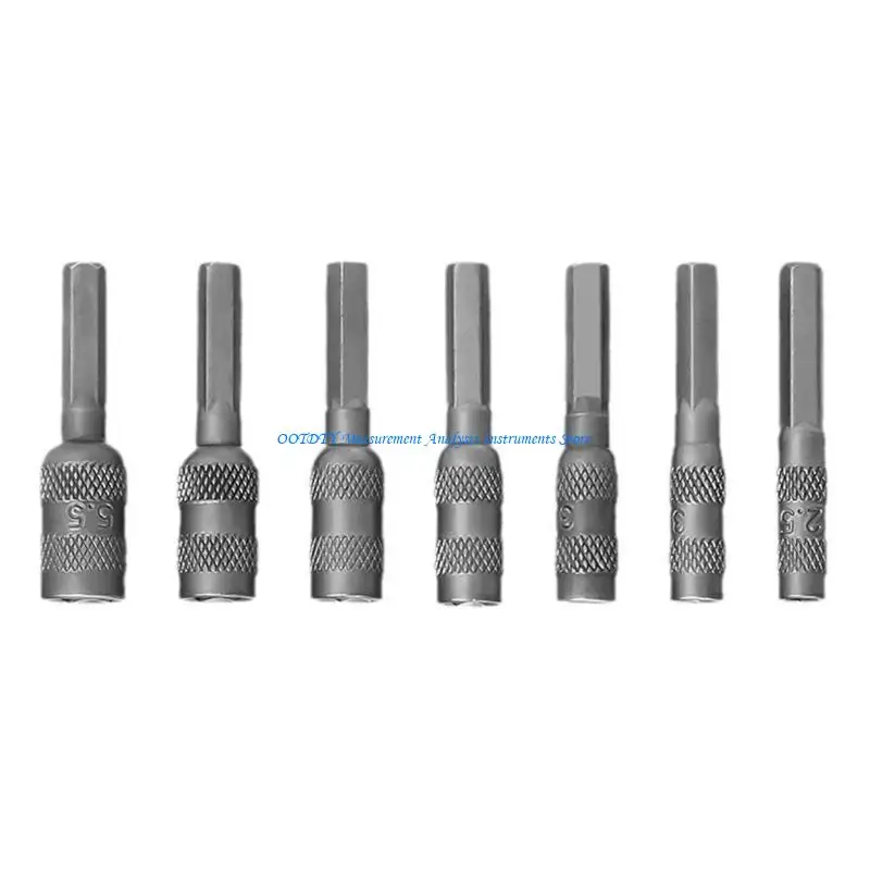 

367D 7Pcs Socket Shank Nut Driver Screwdriver Bit for Electric Drill Efficient Screw Installation or Removal