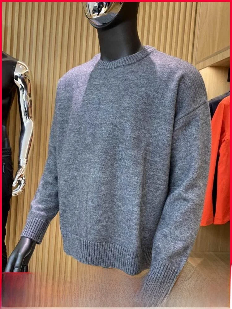 

Мягкий уютный круглый вязаный свитер Ne, мужской ленивый свитер с плечами, осень-зима, новинка Faion, простой японский свитер Long Sve Youth