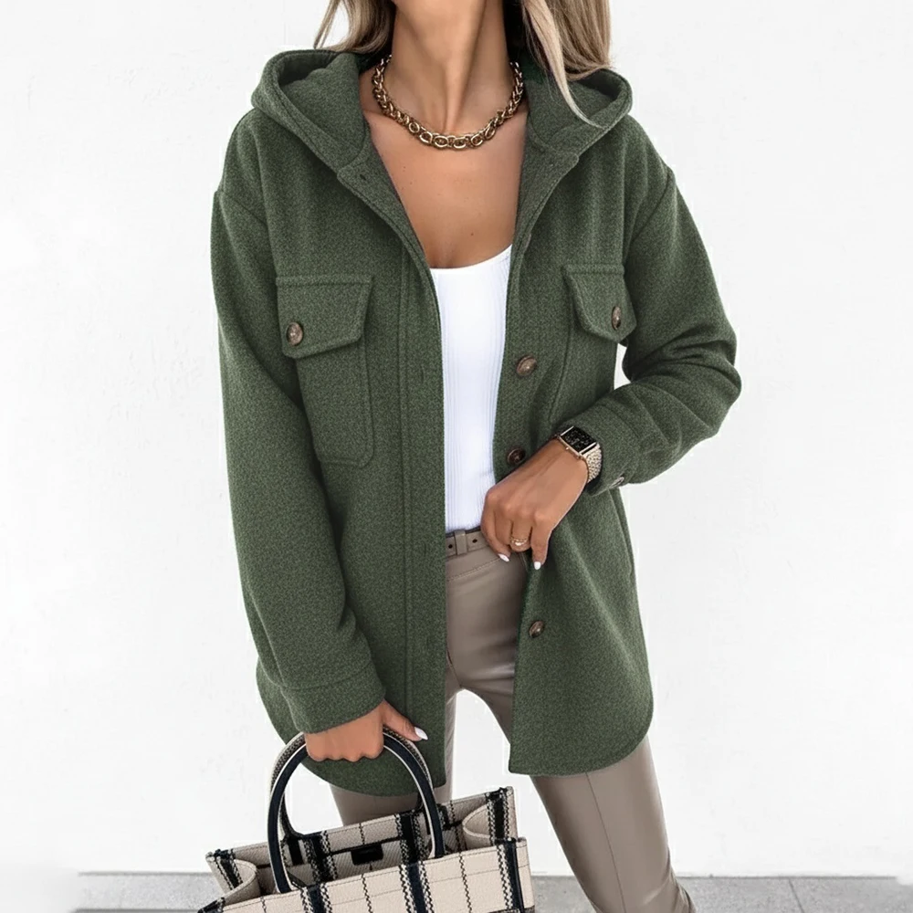 Jumpsuit Leher Bulat Kasual Musim Gugur Musim Dingin Pakaian Gaya Celana Panjang Pas Nyaman Fashion Wanita