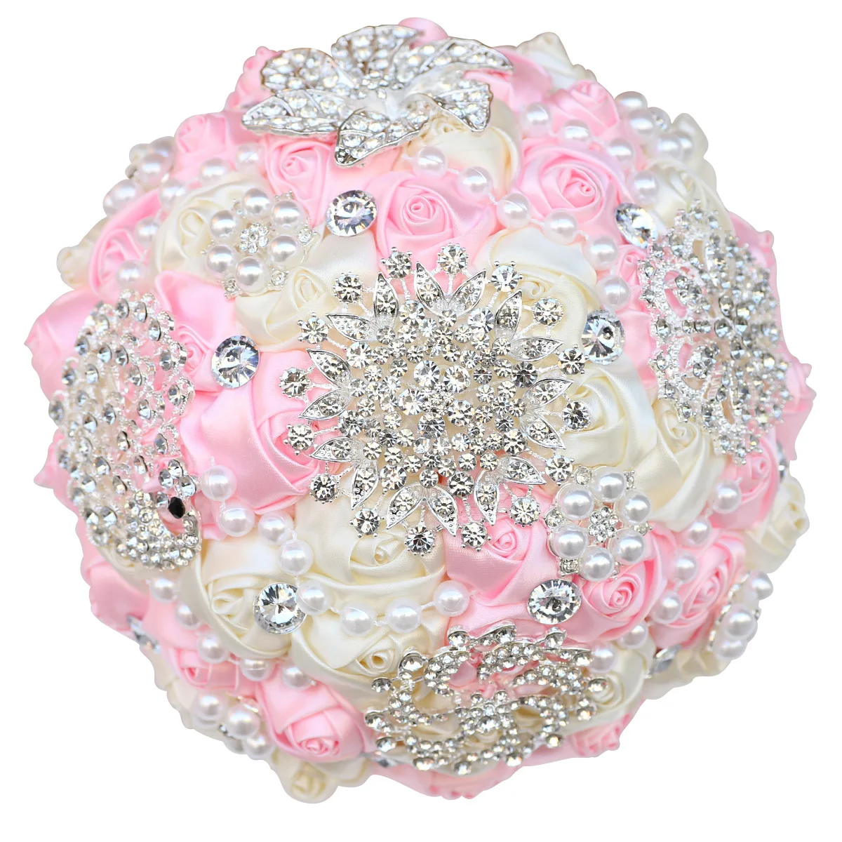 Rhinestone Bouquet Cross-border Supply Korean Style Full Diamond Bride Bouquet Wedding Bouquet Bridal Flowers Bouquet