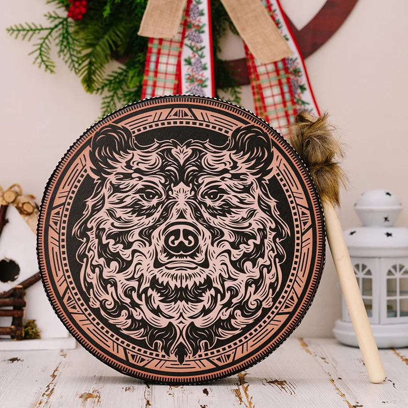 

Life Tree Shaman Drum Handmade Boho Decor Spiritual Healing Drum Festival Gift Indoor Wall Hanging Ethnic Percussion Instrument