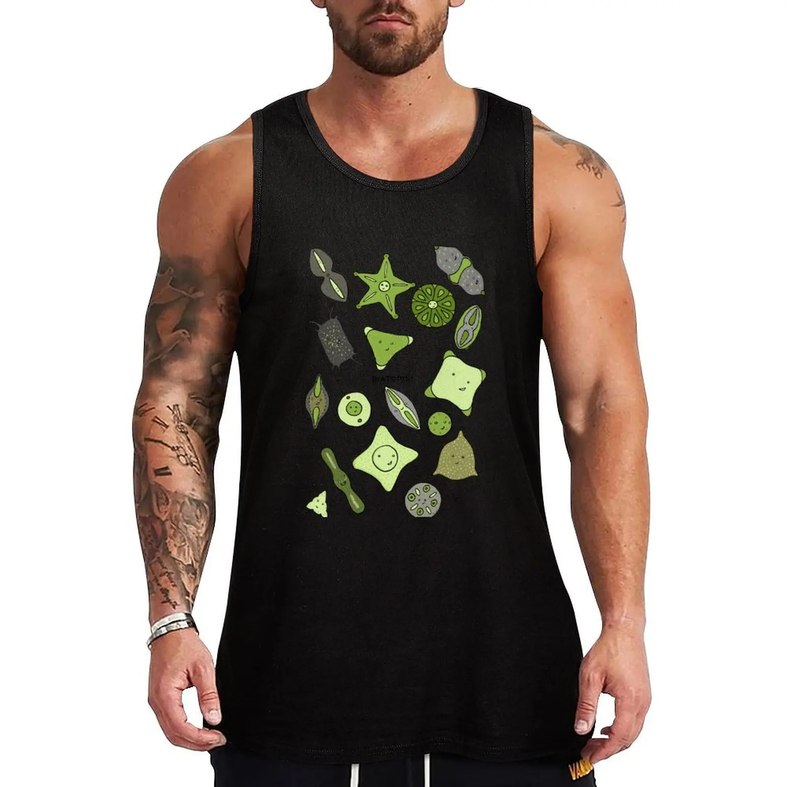 

More Diatoms Tank Top sleeveless gym shirts male plain t-shirt t-shirt Men's T-shirt for fitness