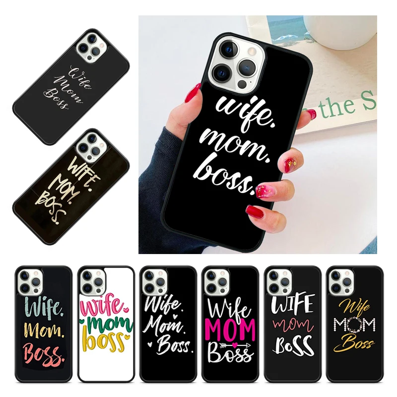 Женщина, мама, бос, мама, чехол из ТПУ для iPhone 15 16 Pro Max 14 13 12 mini 11 Pro Max XS X XR Plus, чехол для телефона