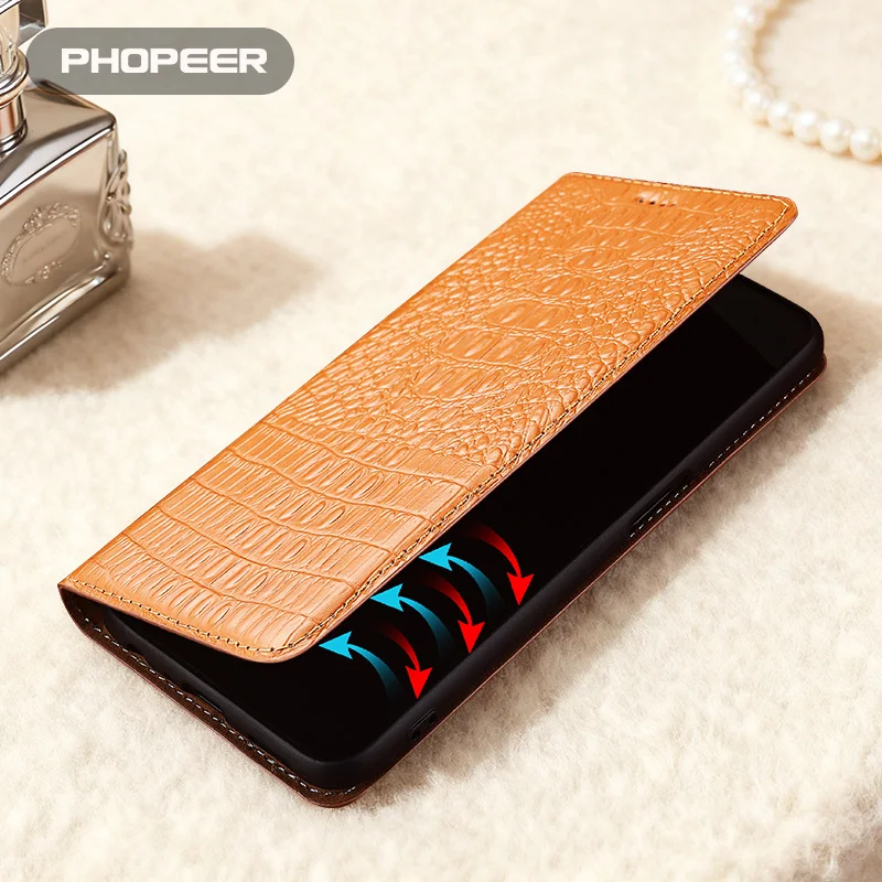 Luxury Genuine Leather Phone Case For Xiaomi Civi 5 4 3 2 1 S Pro Mix 4 3 2S CC9 E Pro Mi A3 2 1 Lite Crocodile back phone case