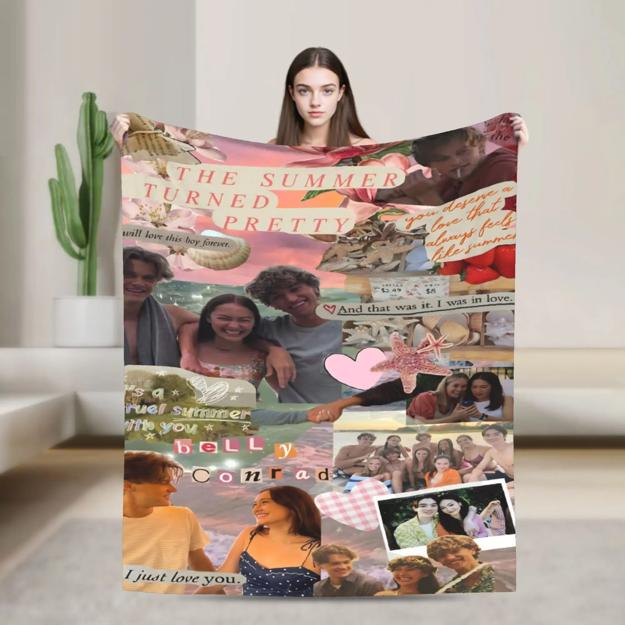 

TSITP The Summer I Turned Довольно супер теплое одеяло Conrad Fisher плюшевое одеяло для спальни фланелевое покрывало для дивана-кровати