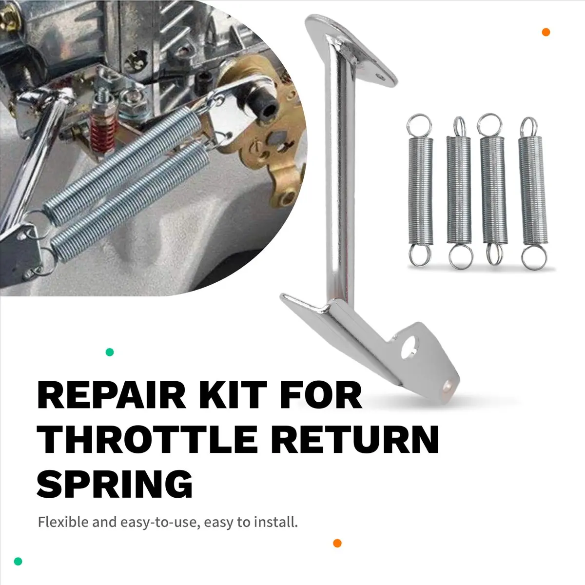 #34H (Silver)Carburetor Throttle Return Springs Kit 2083 6056 Fit for Holley 2300,Automotive Parts & Accessories