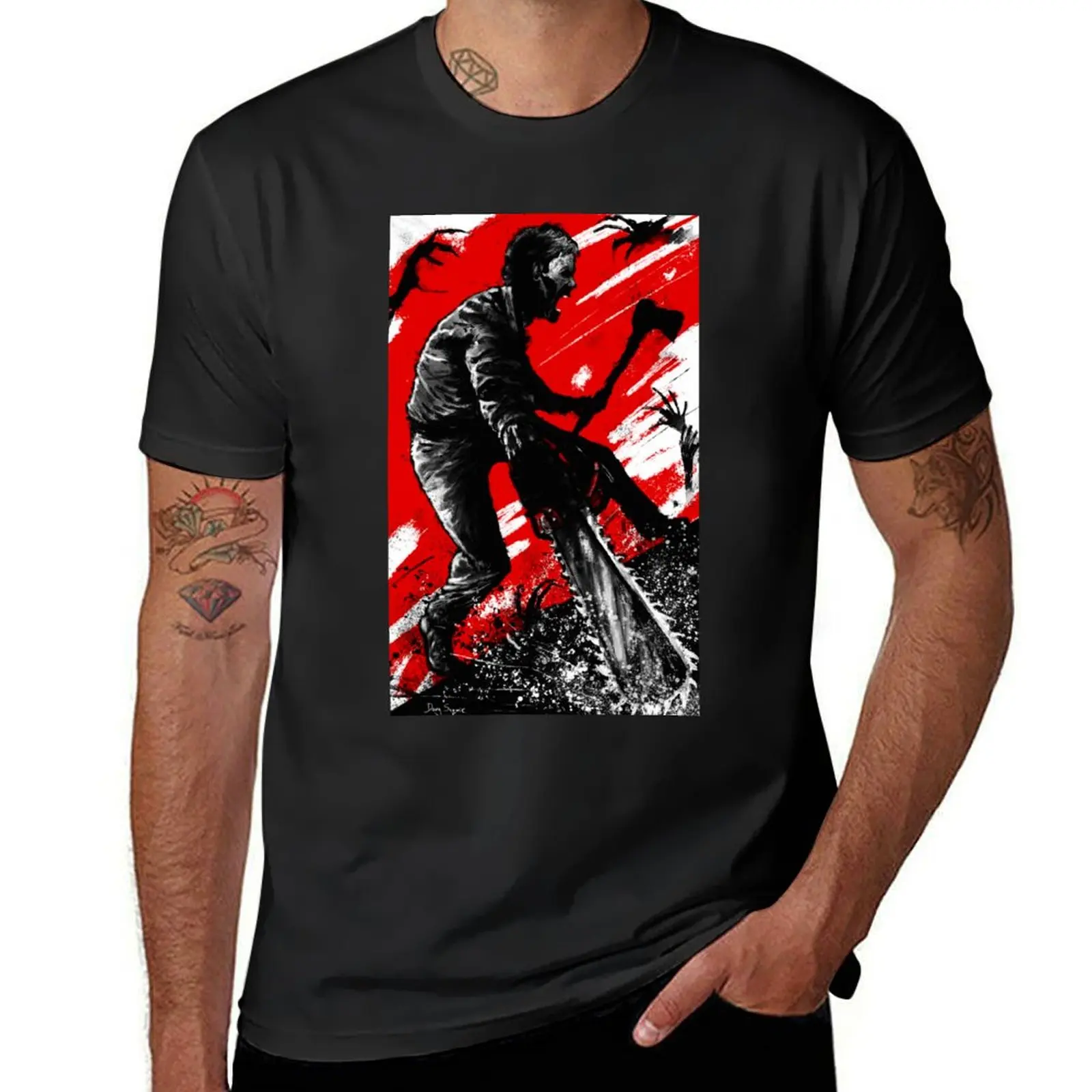 

The Evil Dead Ash Attacks T-Shirt Aesthetic clothing sublime mens graphic t-shirts pack