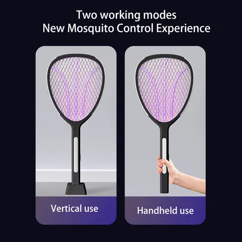 3-i-1-utvidgning av elnätet elektrisk myggsmugg 3000V C-typ laddningsbar mygg- och flugdödare 8 best sales myggelektrisk - №8