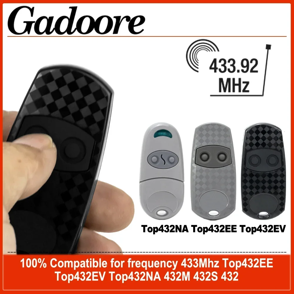

Gadoore TOP432 Дистанционное устройство открывания гаражных ворот 433 МГц, совместимое с заменой моделей EV EE NA для TOP342