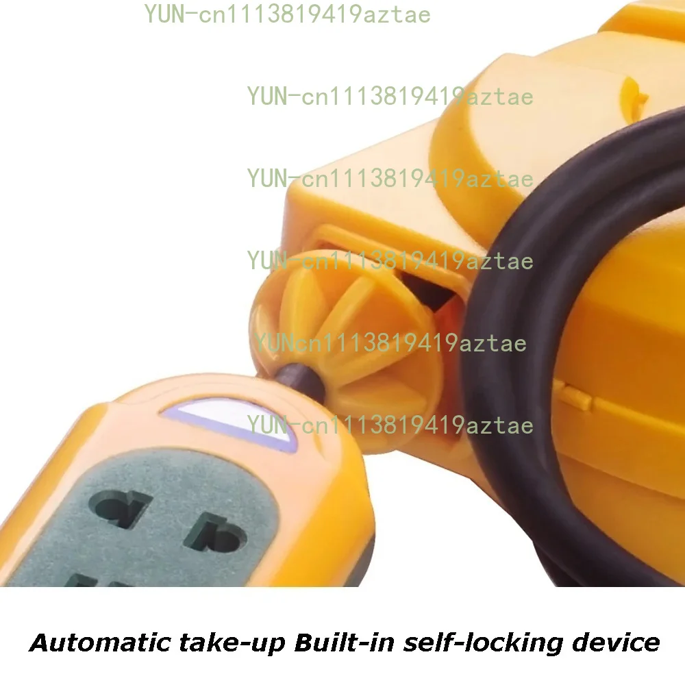 Automatic Retractable Power Cable Reel 3000W  Wire Telescopic Cable Drum Electric Cable Reel Power Supply Hose Reel 5M Tools