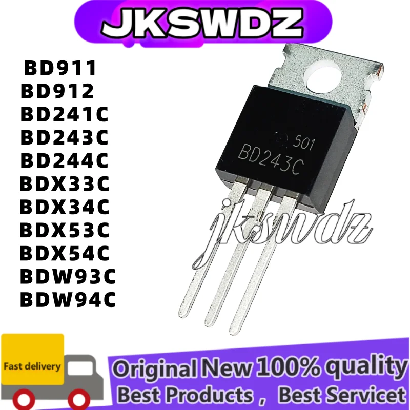 10Pcs Bdw93C To-220…