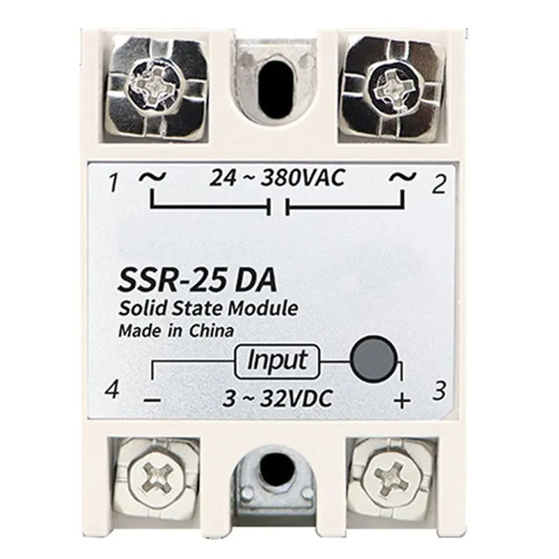 N35R-1 Pcs Single-Phase Solid-State Relay SSR-40DA/25DA DC Control For AC Single-Phase Non-Contact