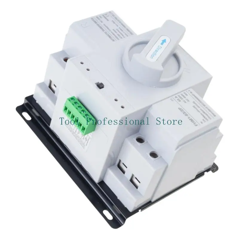 57QF Industrial 2P 63A 220V/110V Automatic Transfer Switches Manual Circuit Breaking Auto Transfer Switches with Manual Control