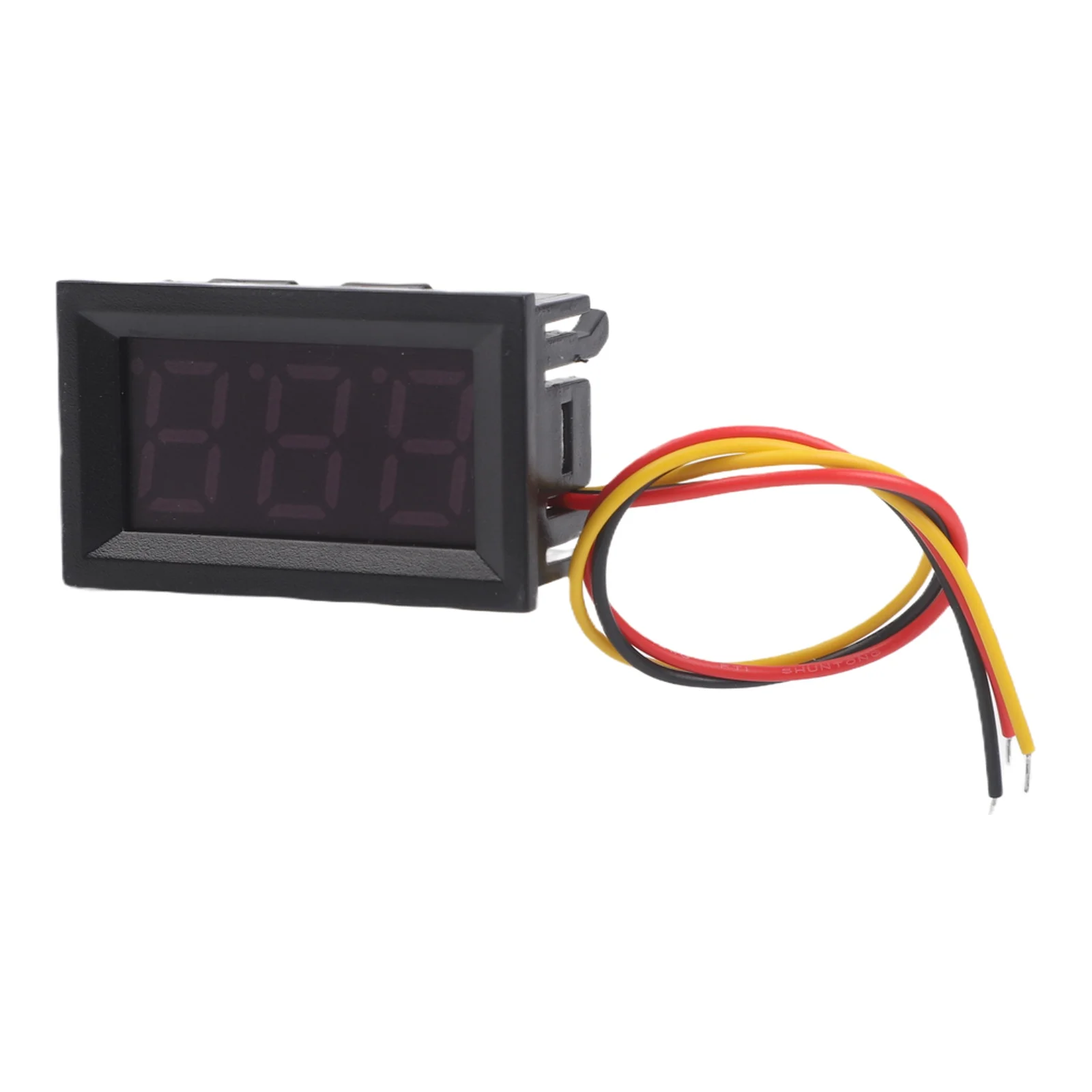 3 Wire Voltmeter DC Voltage Meter Battery Testing Length 20 Cm Stable Operation Voltmeter Display Mode LED Digital Tube