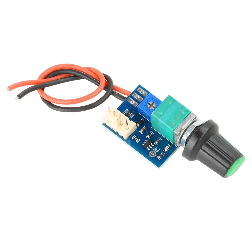 Vierdraht-PWM-Lüfterdrehzahlregler-Platine mit Drehknopfschalter, Reglermodul, Elektrische Ausrüstung – Detail 7