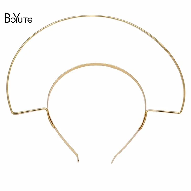 

BoYuTe Custom Made (10 Pieces/Lot) Metal Iron Headband Crown Base Handmade Diy Tiara Jewelry Making Materials