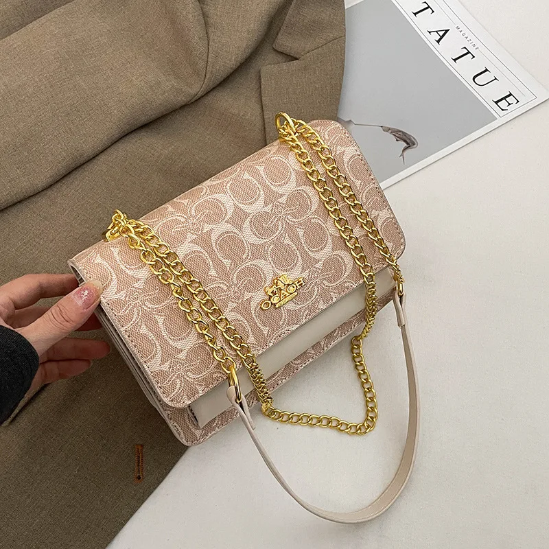 2026 New Arrival Women Luxury Chain Small Square Bag Versatile Daily Shoulder Crossbody Bag Fashion Mini Handbag For Party Eveni