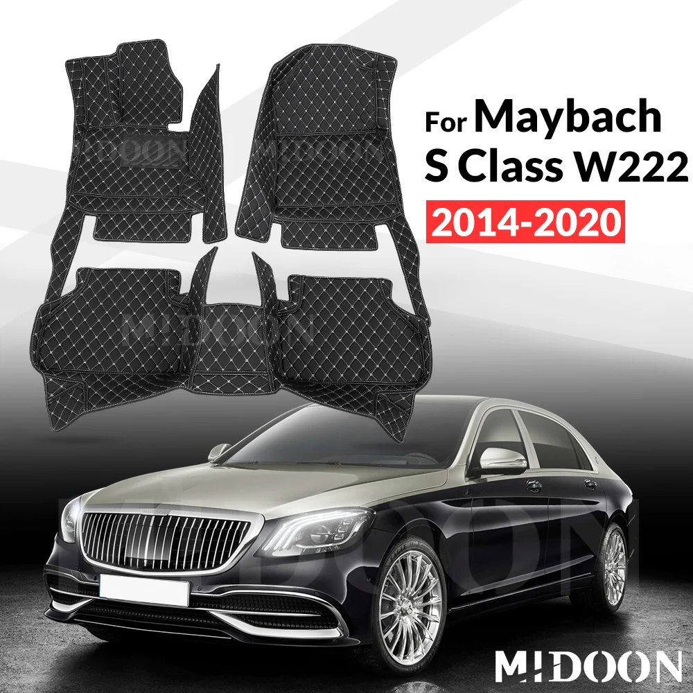 

Автомобильные коврики для Maybach S Class W222 2014-2020 2019 2018 2017, подушечки для ног, ковер, детали интерьера, аксессуары
